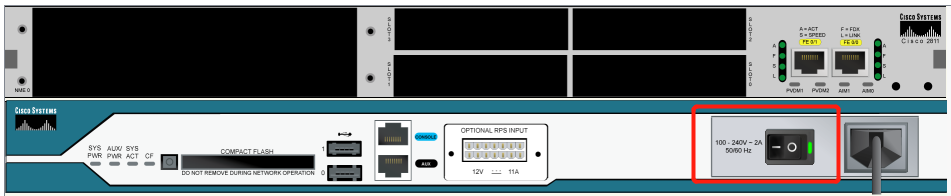 Cisco 思科C2811路由器恢复密码重置