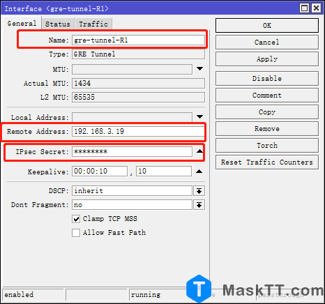 RouterOS V7.10 GRE over IPSec Tunnel GRE隧道 RIP广播协议