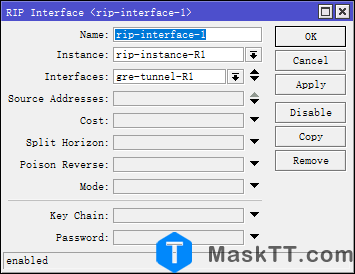 RouterOS V7.10 GRE over IPSec Tunnel GRE隧道 RIP广播协议