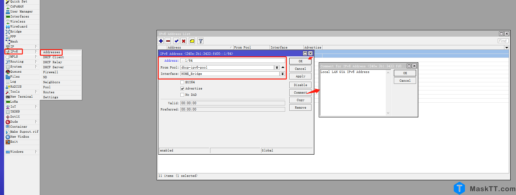 RouterOS IPV6设置 Ros能较好支持IPV6 以SLAAC方式来配置IPV6