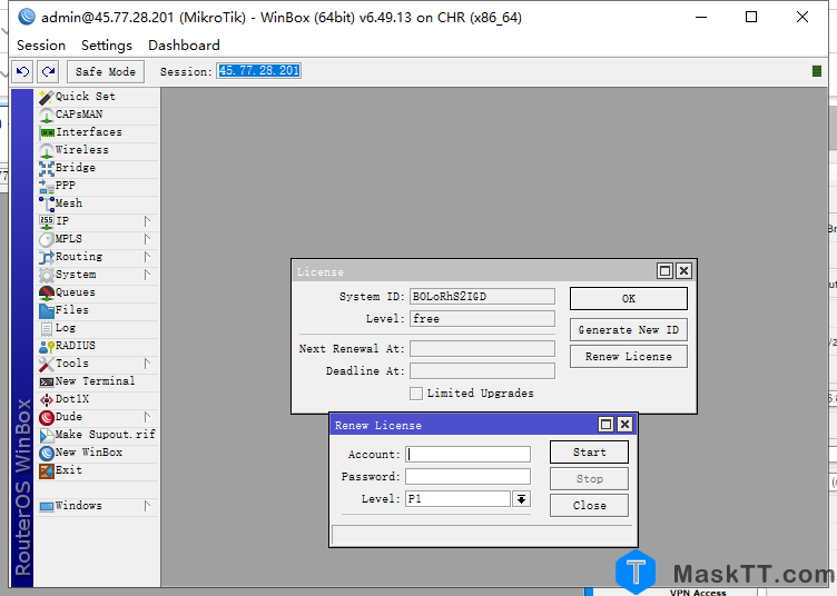 MikroTik云托管路由器,在Vultr VPS上安装MikroTik RouerOS