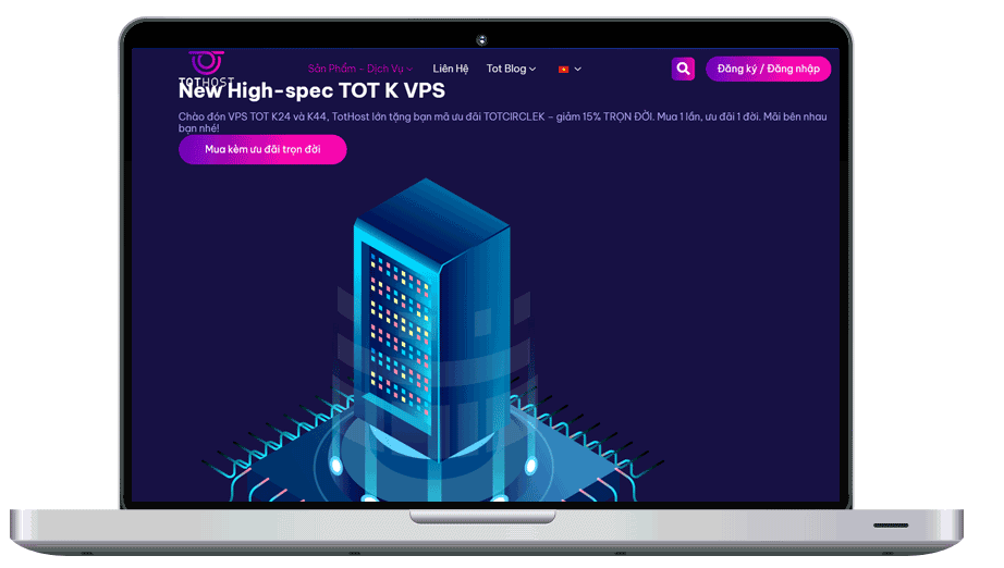 TotHost限时8.5折促销越南原生IP VPS，住宅IP 100Mbps带宽无限流量，解锁Netflix、TikTok和GPT